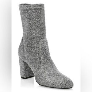 Stuart Weitzman Yuliana Glitter Sock Boots